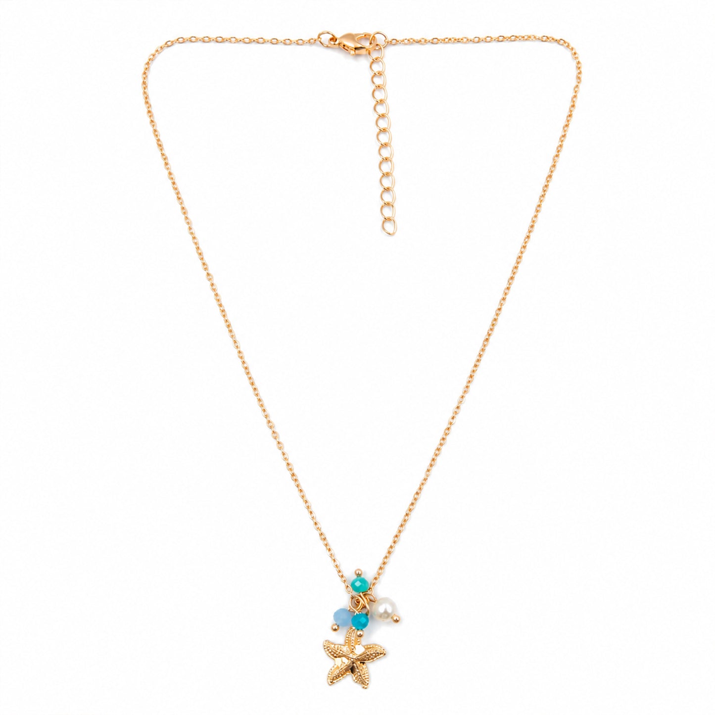 Lightweight gold plated starfish necklace for gifting and casual wear