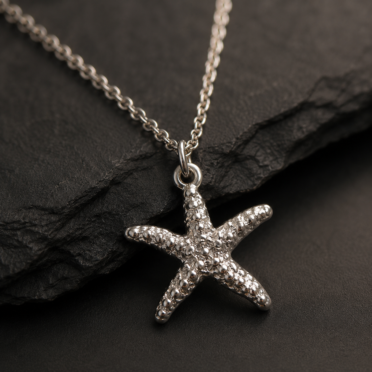 Gold Layered Starfish Pendant Necklace