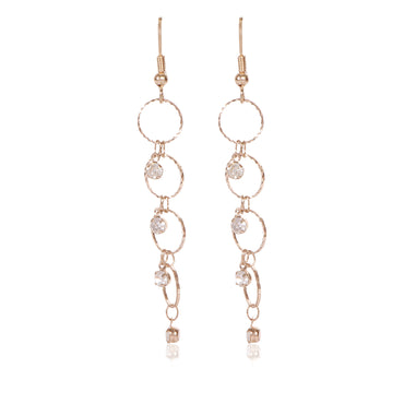 Golden Circle Dangling Earrings