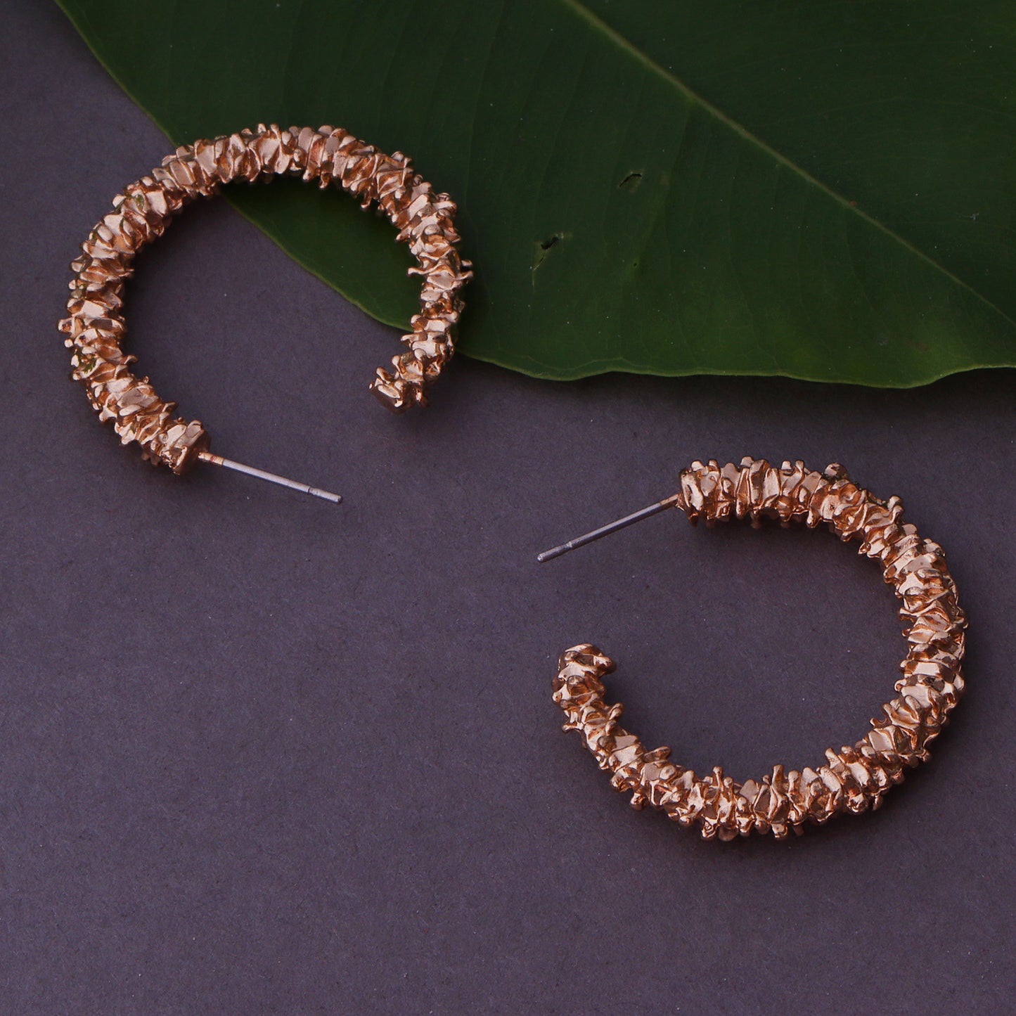 Crystal Weave Hoop Earrings