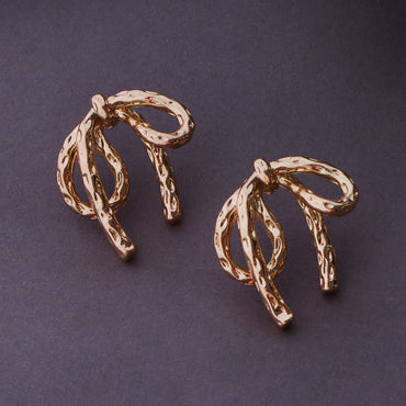 Luxe Bow Metal Earrings