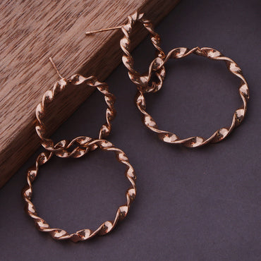 Spiral Glow Drop Earrings