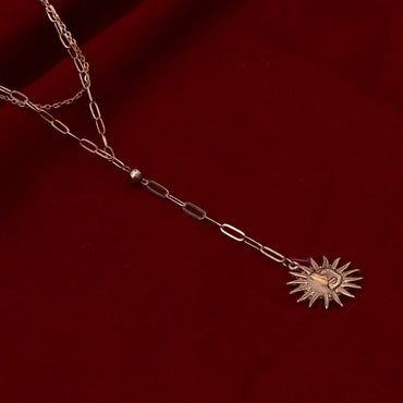 Celestial Sun Pendant Necklace