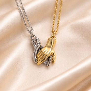 Couple Hand Pendant Necklace