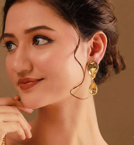 Abstract Droplet Earrings