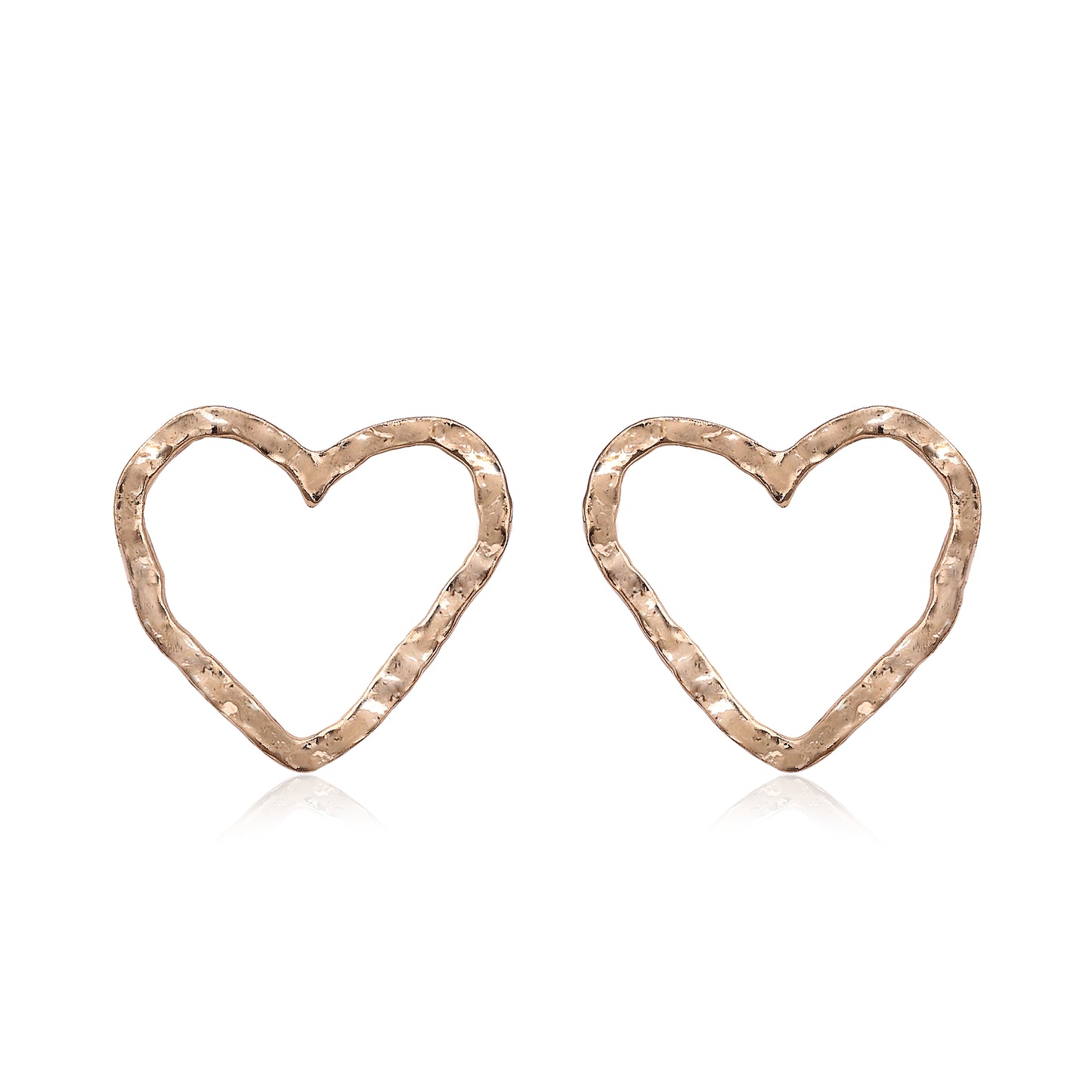 Minimal Heart Outline Earrings