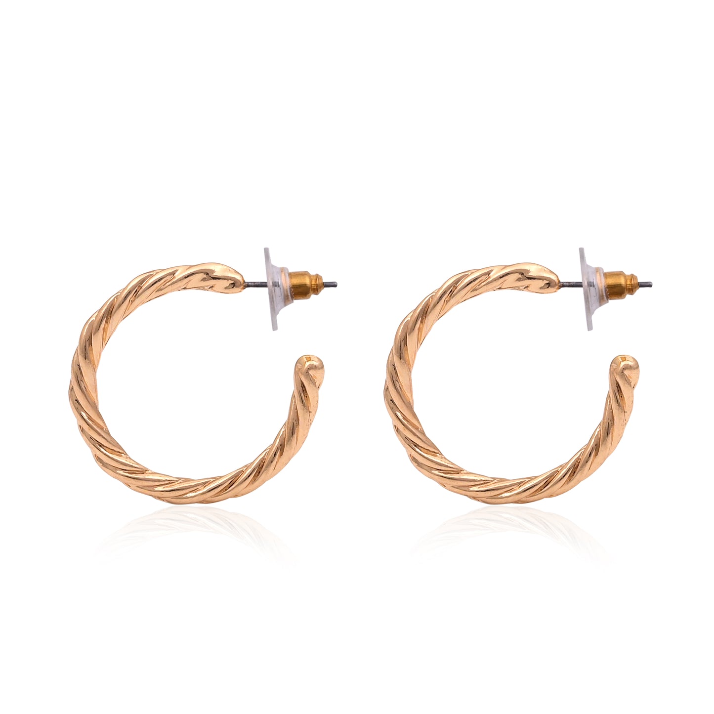 Chic Rope Twist Hoops