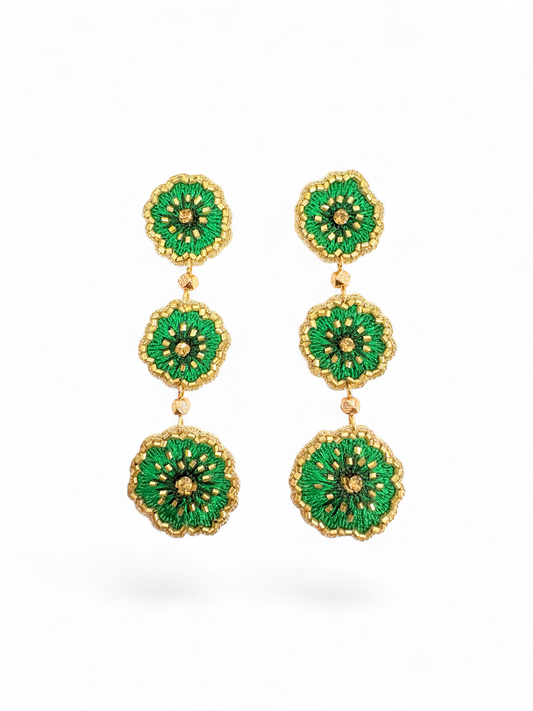 The Zari Bloom Drop Earrings