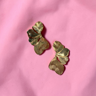Ginkgo Glow Statement Studs