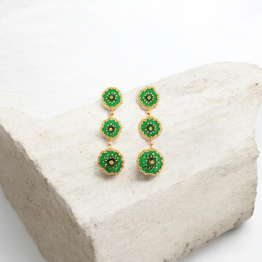 The Zari Bloom Drop Earrings