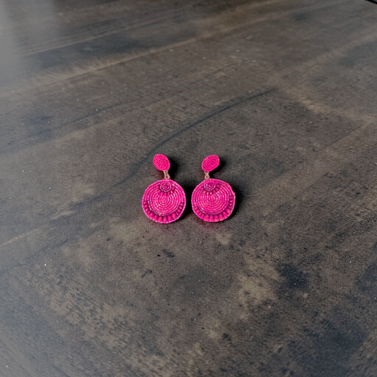 Petal Pink Mandala Earrings