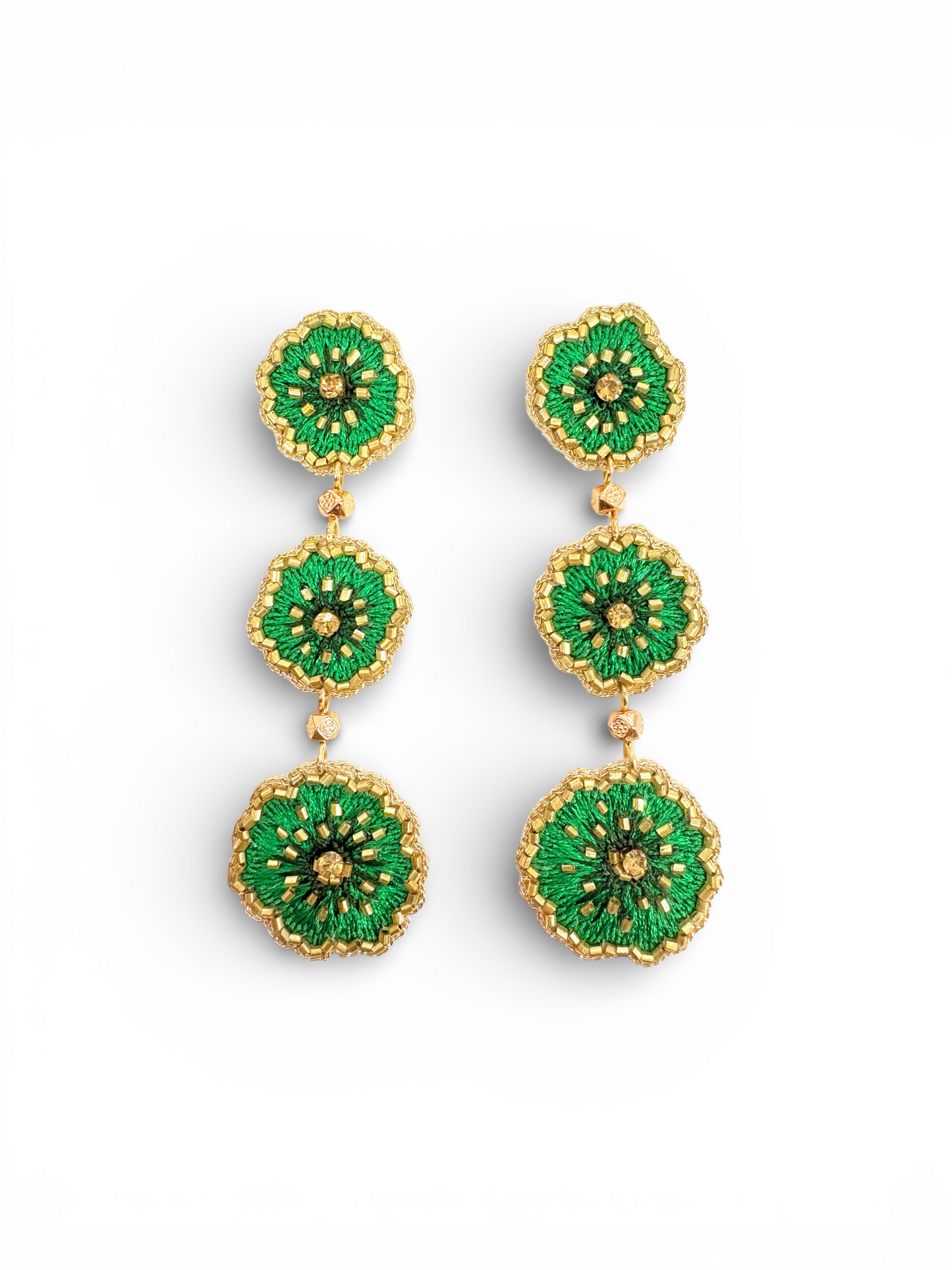 The Zari Bloom Drop Earrings