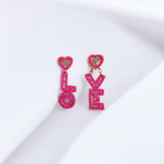 Electric Love Beaded Statement Drops