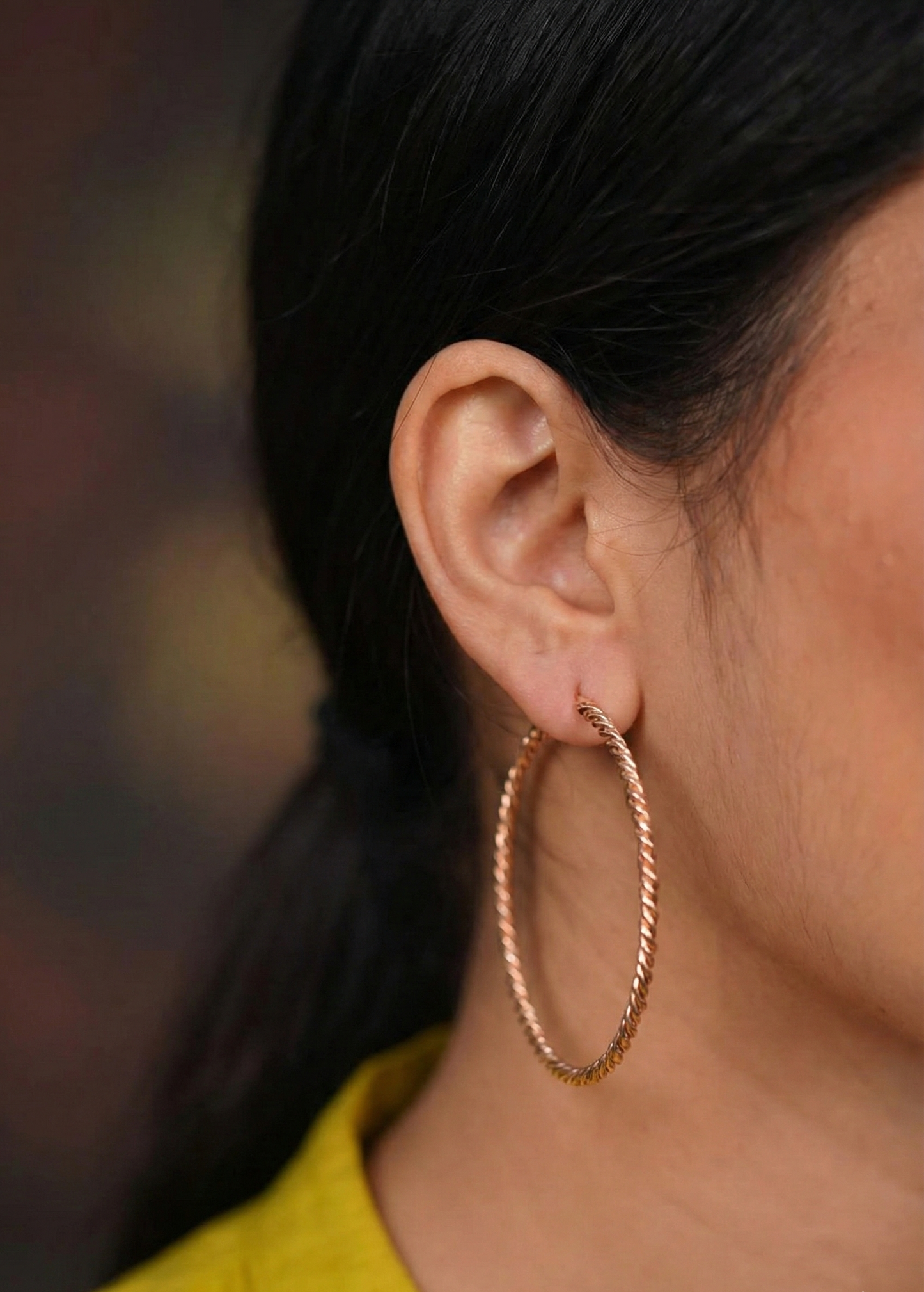 Luxe Twist Hoop Earrings