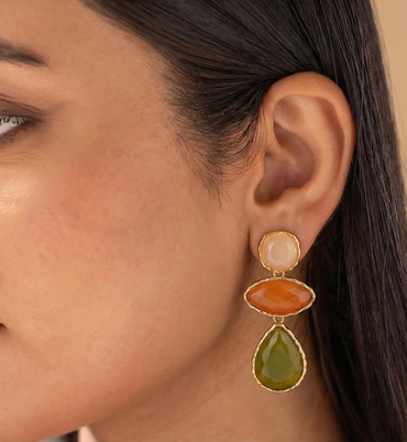 Rustic Glam Dangle Earrings