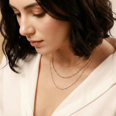 Minimal Luxe Double Chain Necklace