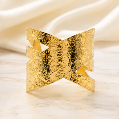 Gold Textured Cuff