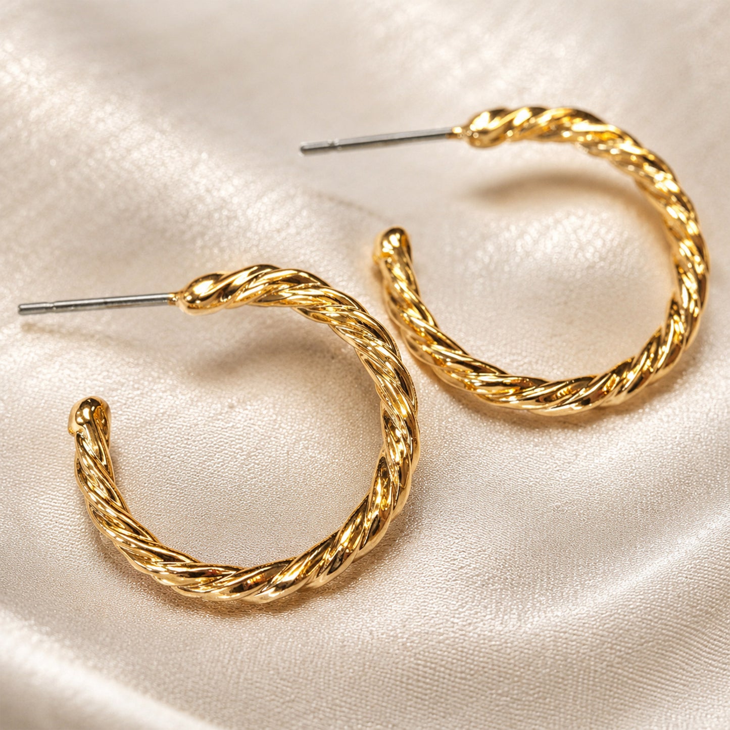Stylish gold hoop earrings for women daily wear and parties