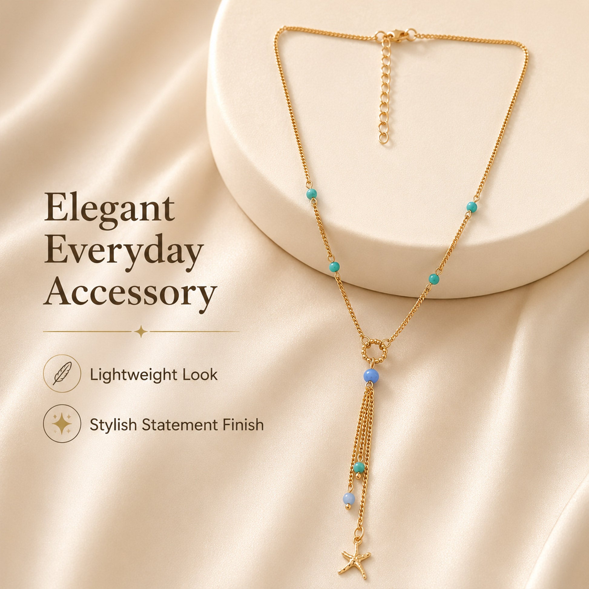 Stylish coastal necklace for women daily wear and holiday look