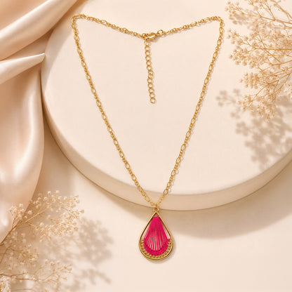 Stylish pink pendant necklace for women daily wear and parties