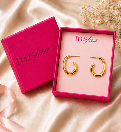 Gold Minimal Hoop Earrings