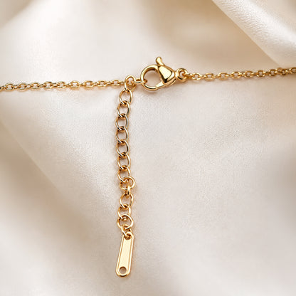 Gold Plated Bow Pendant Necklace