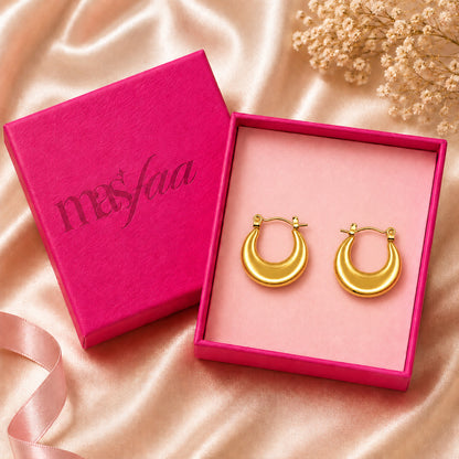 Gold Chunky Hoop Earrings