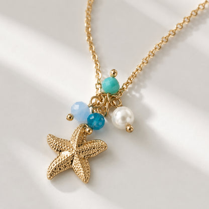 Stylish starfish necklace for women daily wear and holiday look