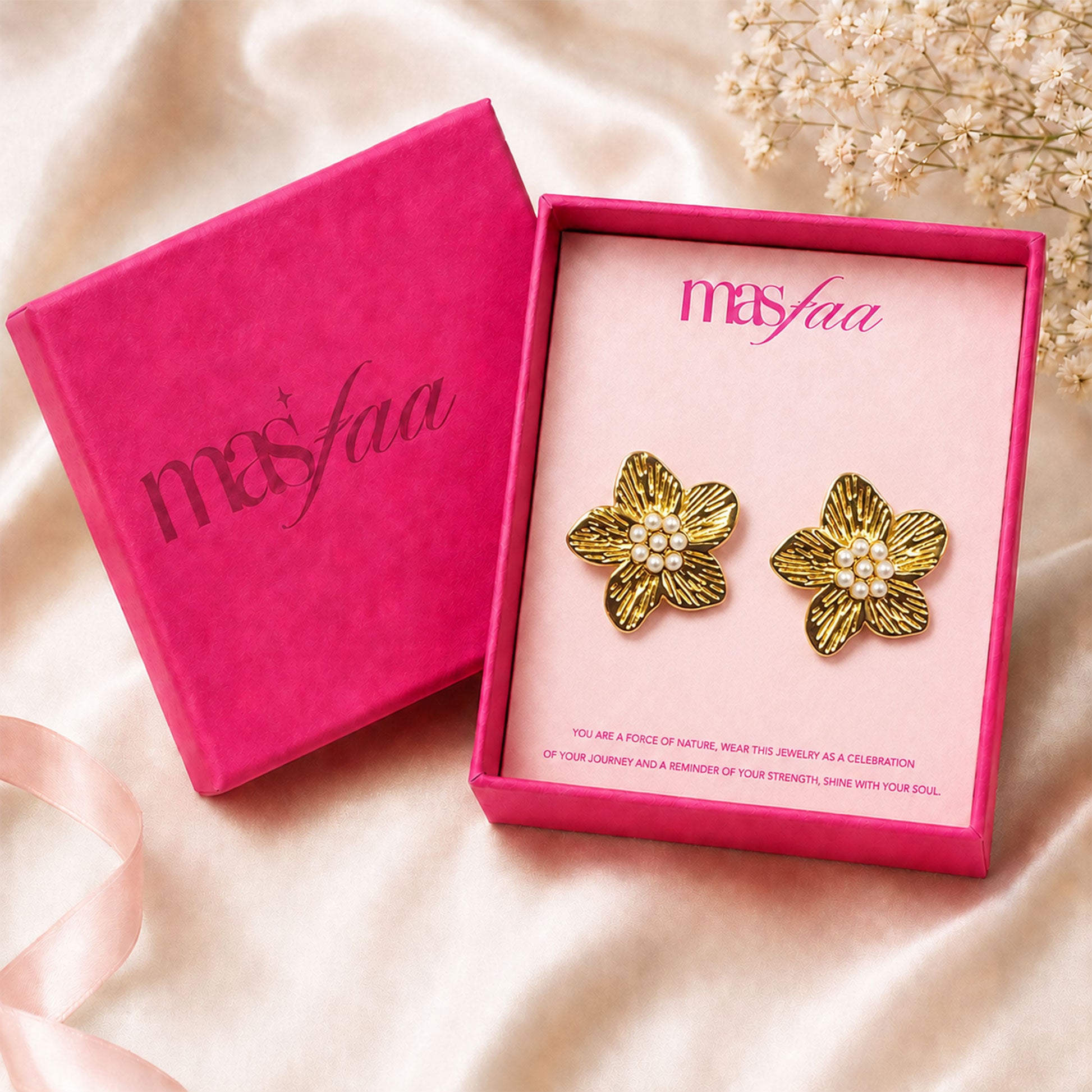 Stylish gold pearl earrings for women daily wear and party look