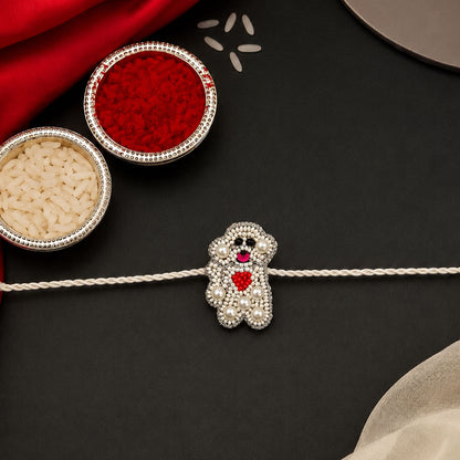 Cute teddy bear rakhi for brother Raksha Bandhan celebration