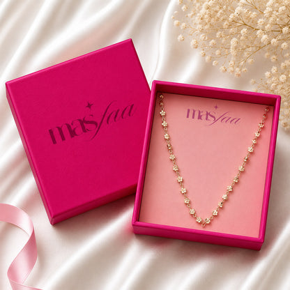 Lightweight rose gold plated necklace for gifting and casual wear