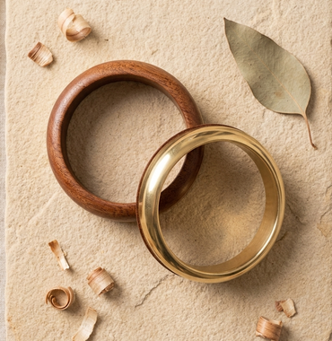 Handcrafted Wooden Bangles Set for Women
