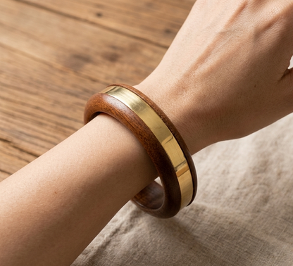 Handcrafted Wooden Bangles Set for Women