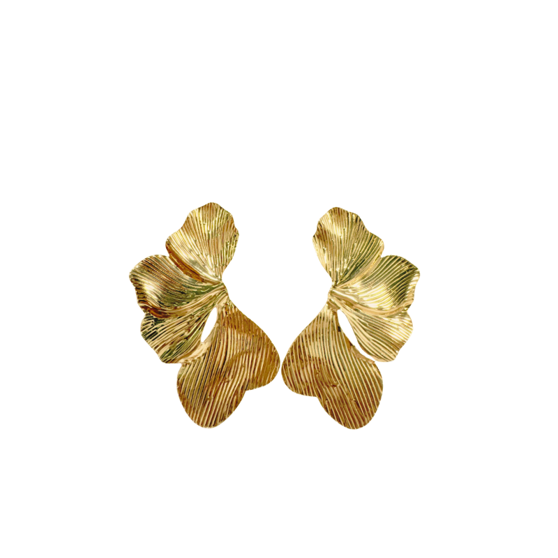 Ginkgo Glow Statement Studs
