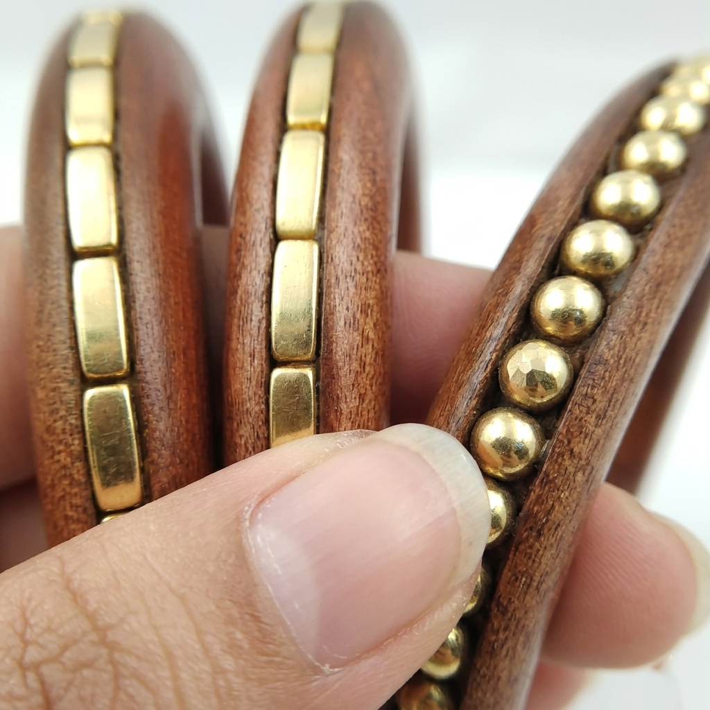 Handcrafted Wooden Bangles Set for Women