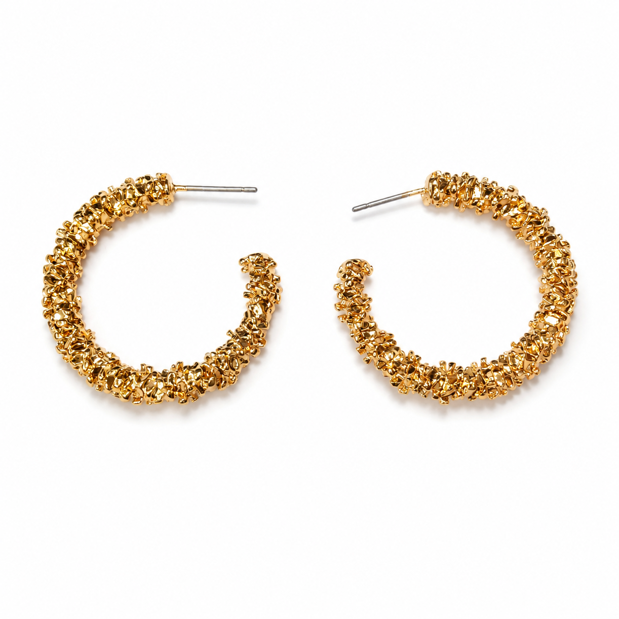 Stylish gold hoop earrings for women daily wear and parties