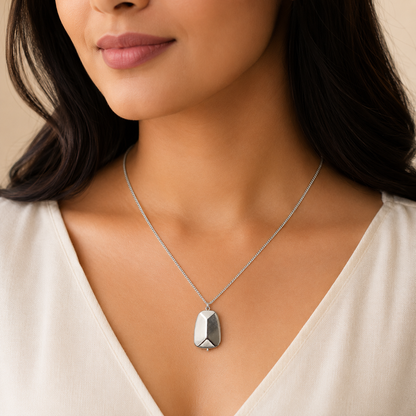 Gold Geometric Pendant Necklace