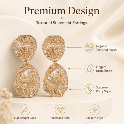 Lightweight rose gold plated earrings for weddings and gifting