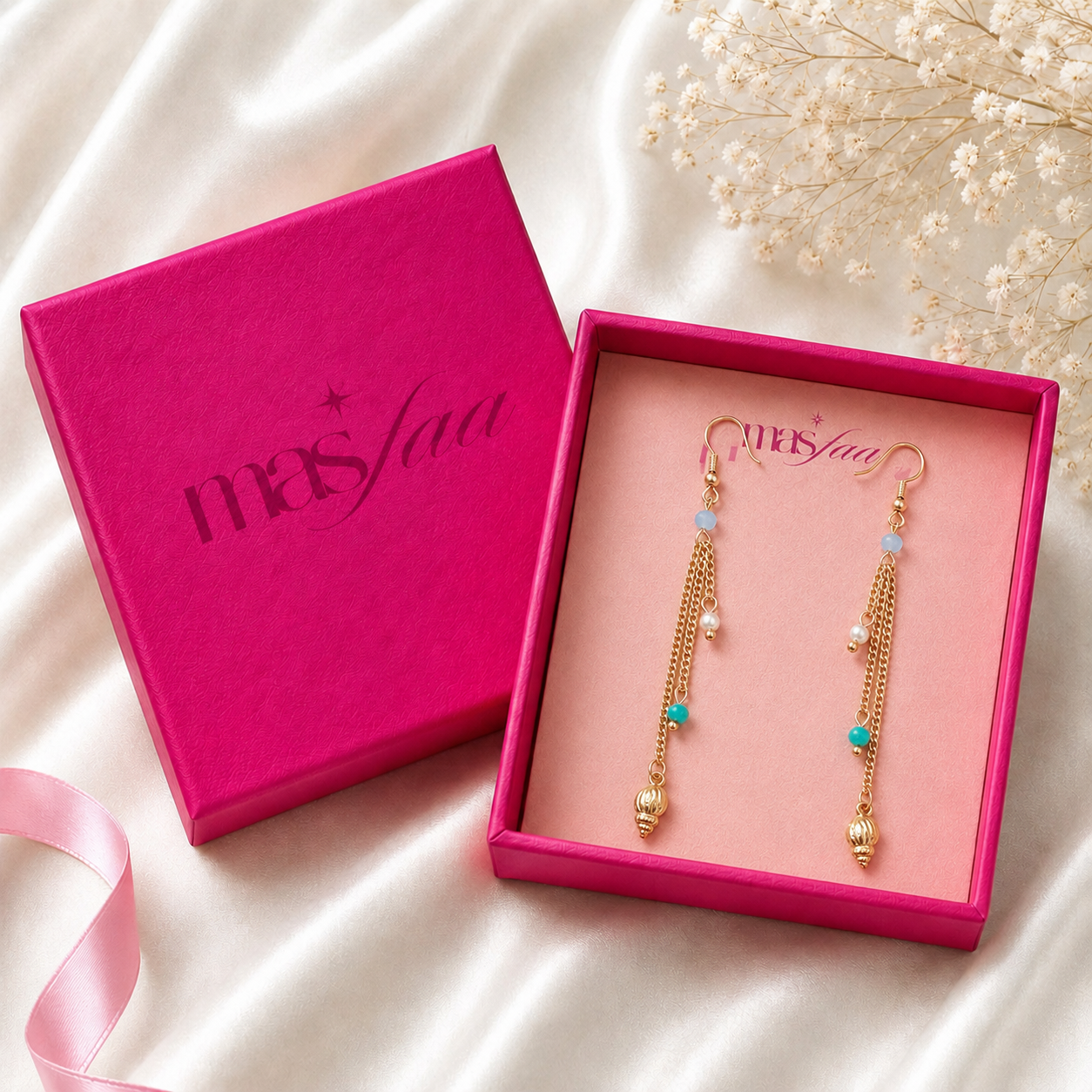 Lightweight gold plated tassel earrings for gifting and casual wear