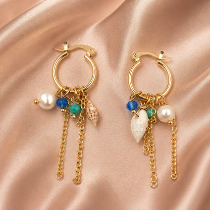 Lightweight gold plated charm earrings for gifting and casual wear