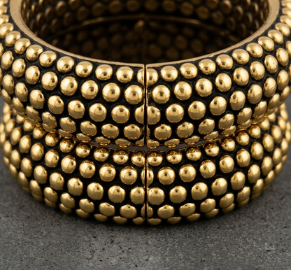Handcrafted Wooden Studded Bangle for Women