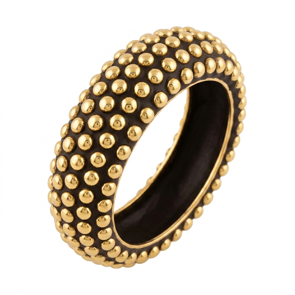 Handcrafted Wooden Studded Bangle for Women