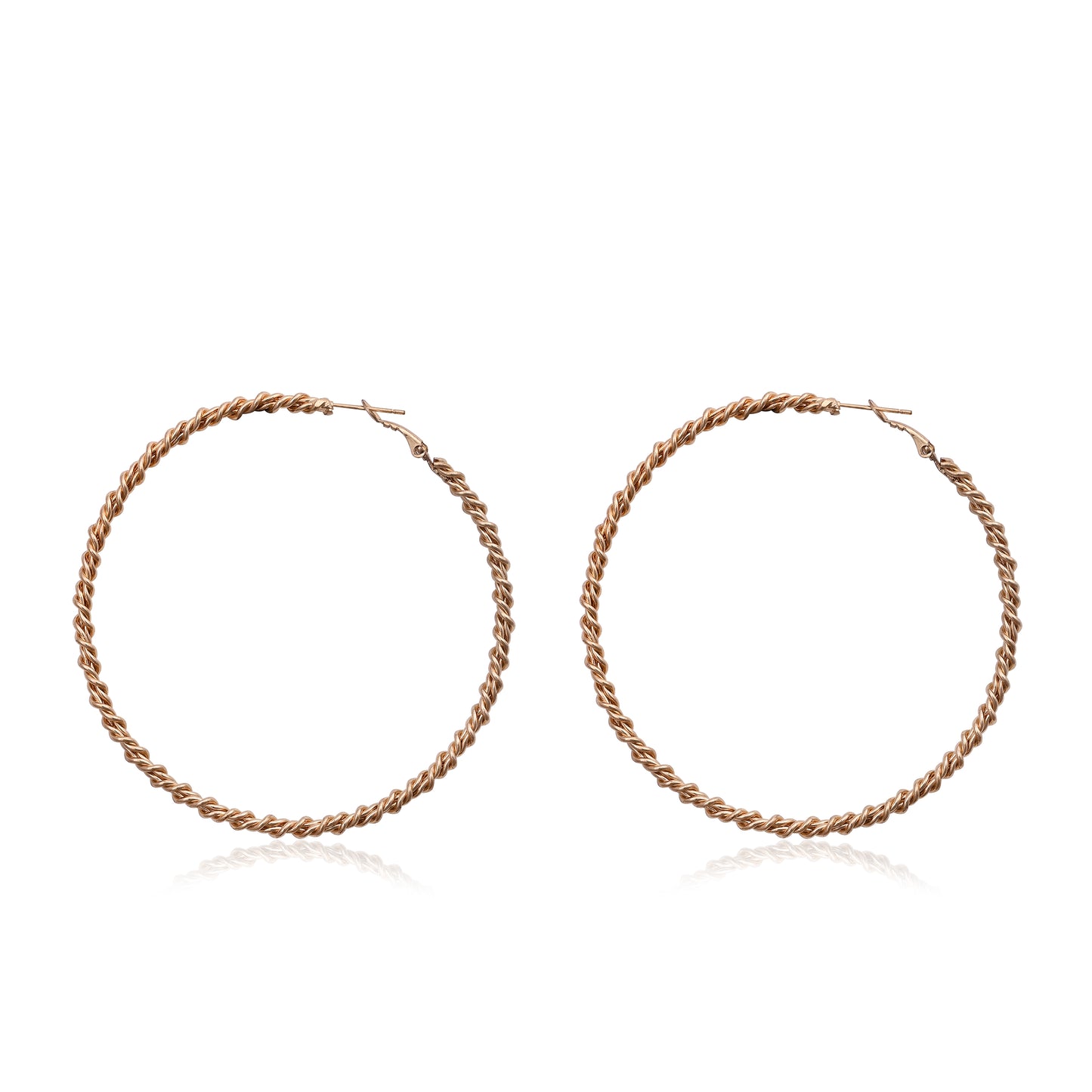 Luxe Twist Hoop Earrings