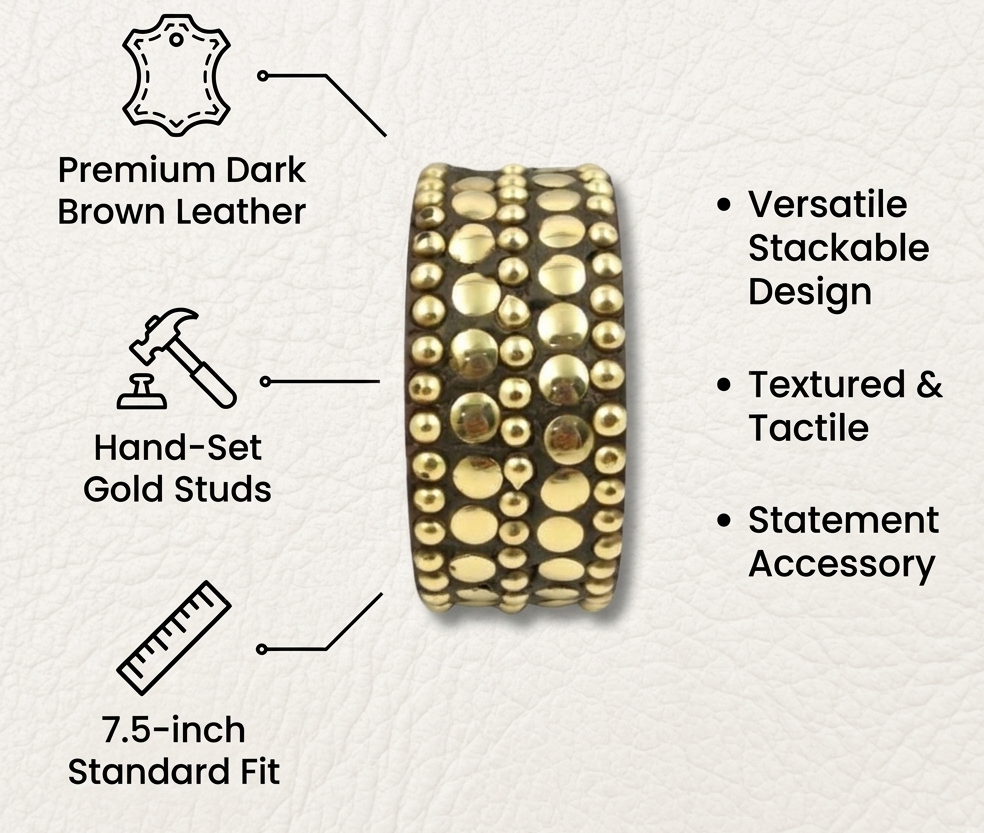 Handcrafted Wooden Studded Bangle for Women