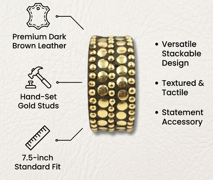 Handcrafted Wooden Studded Bangle for Women
