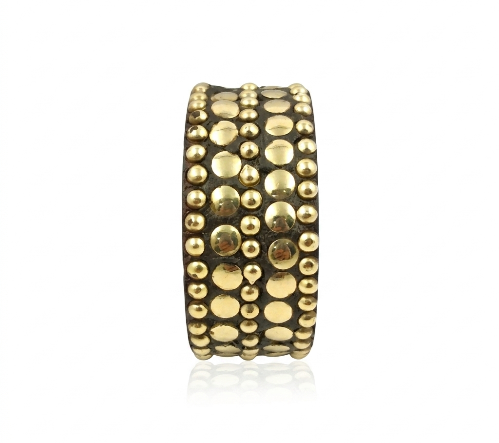 Handcrafted Wooden Studded Bangle for Women