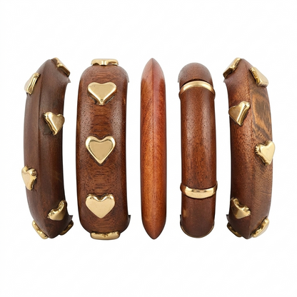 Handcrafted Wooden Bangles Set for Women