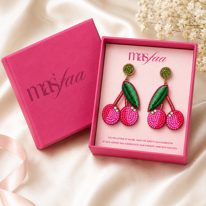 Cherry Drop Earrings for Women