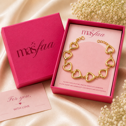 Gold Heart Charm Necklace
