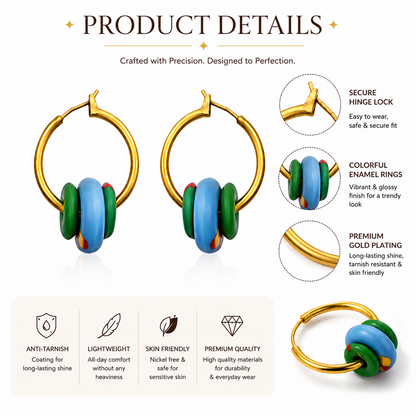Color Pop Hoop Earrings